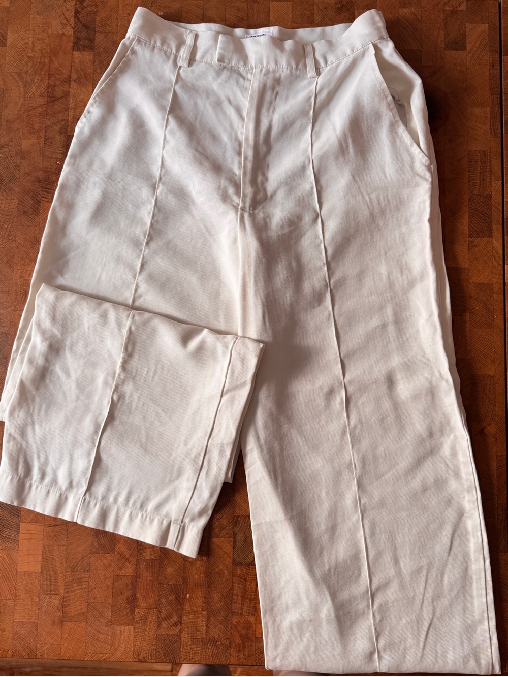 Cotton On Cream Wide Leg Trousers